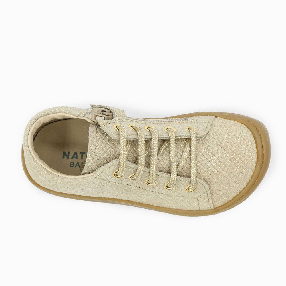 Naturino Barefoot Orec Zip Lizard Met Platinum