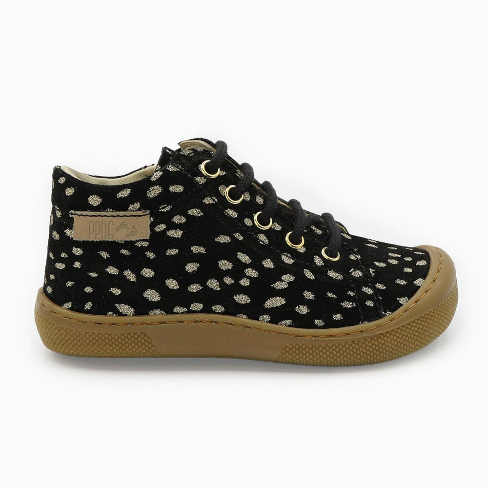 Naturino Barefoot Orec Zip Suede Black Platinum