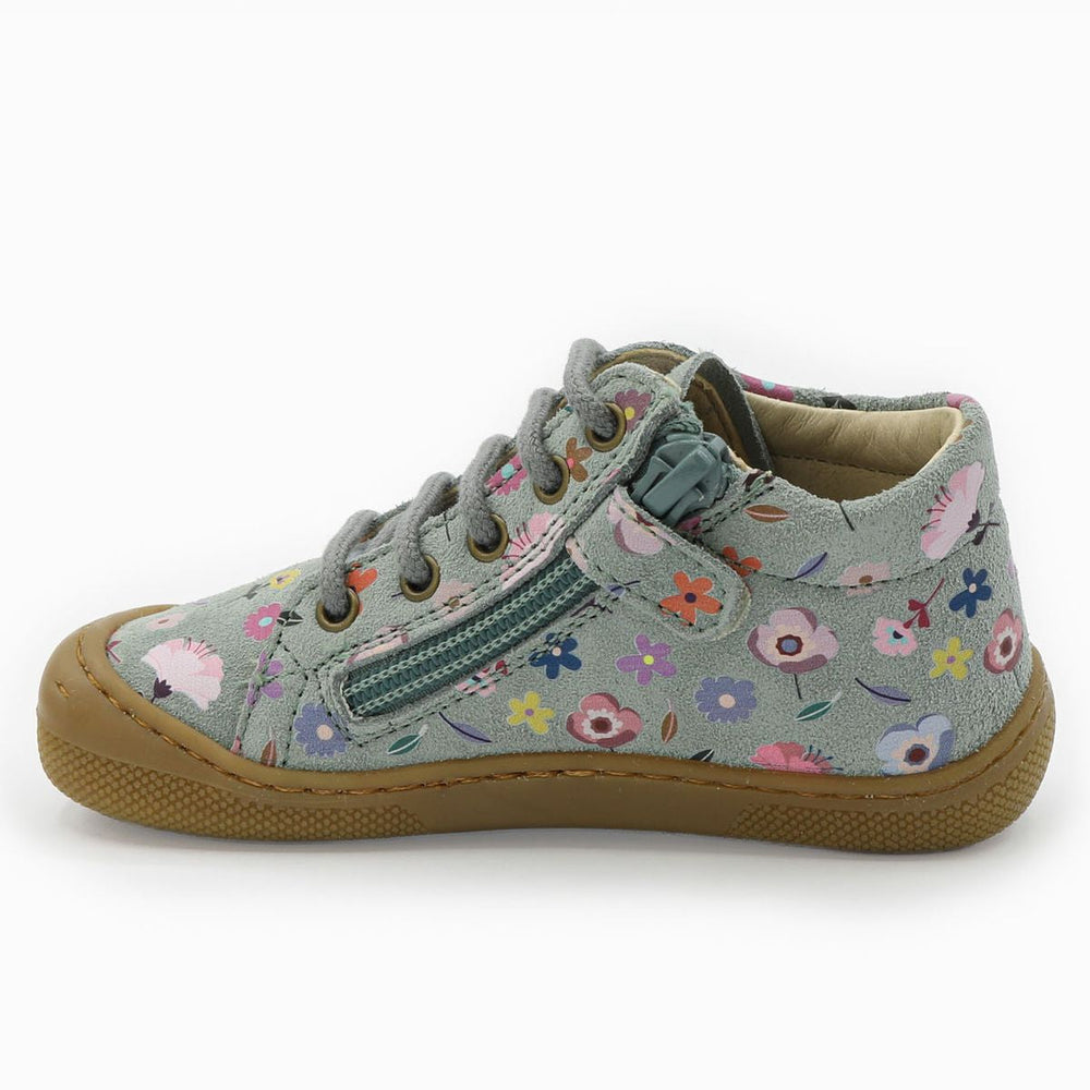 Naturino Barefoot Orec Zip Suede Flowering Sage