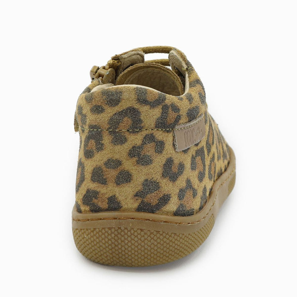 Naturino Barefoot Orec Zip Suede Jaguar Brown