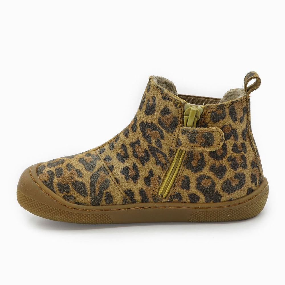 Naturino Barefoot Saik Suede Jaguar Wool Brown