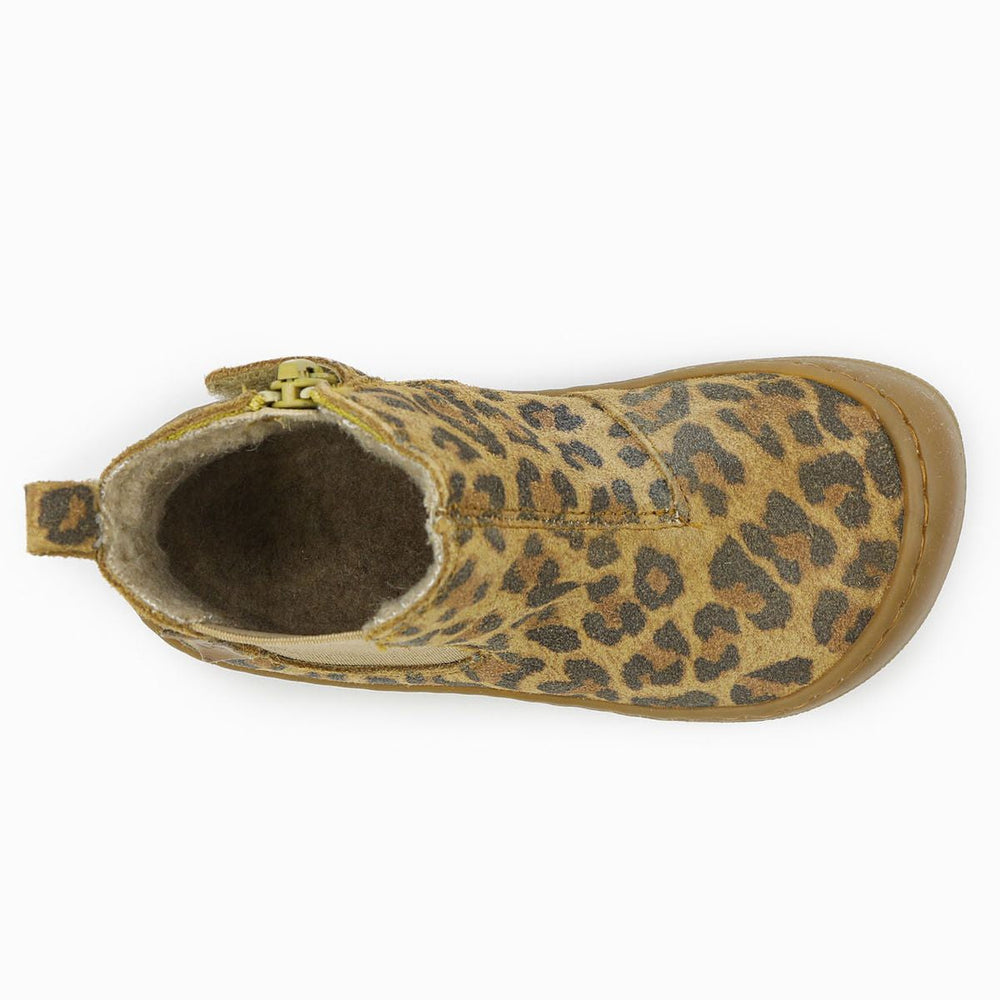 Naturino Barefoot Saik Suede Jaguar Wool Brown