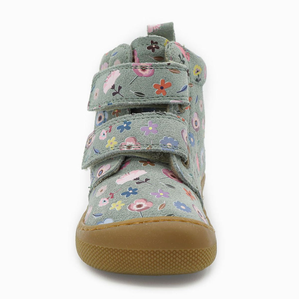 Naturino Barefoot Vont Velcros Suede Flowering Wool Sage