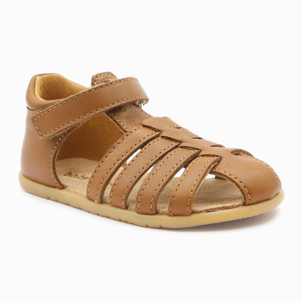 Babybotte Gaufrette Velcros Cognac