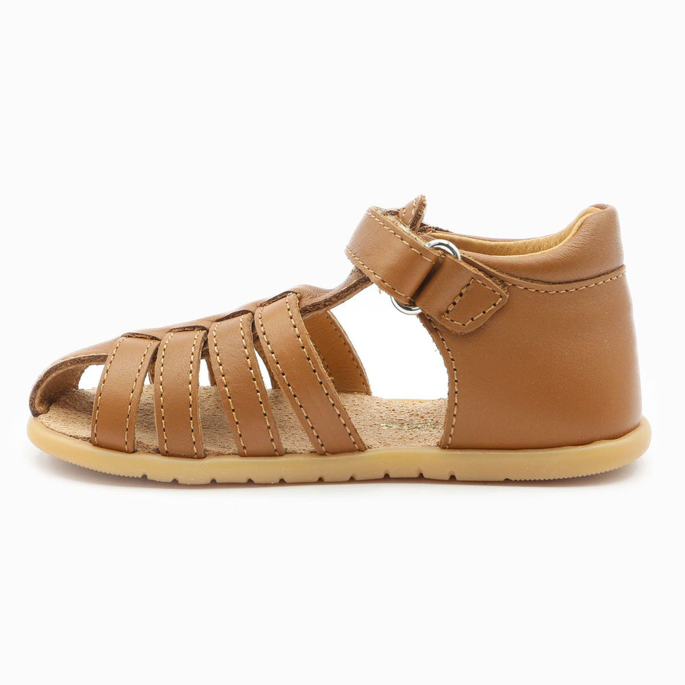 Babybotte Gaufrette Velcros Cognac