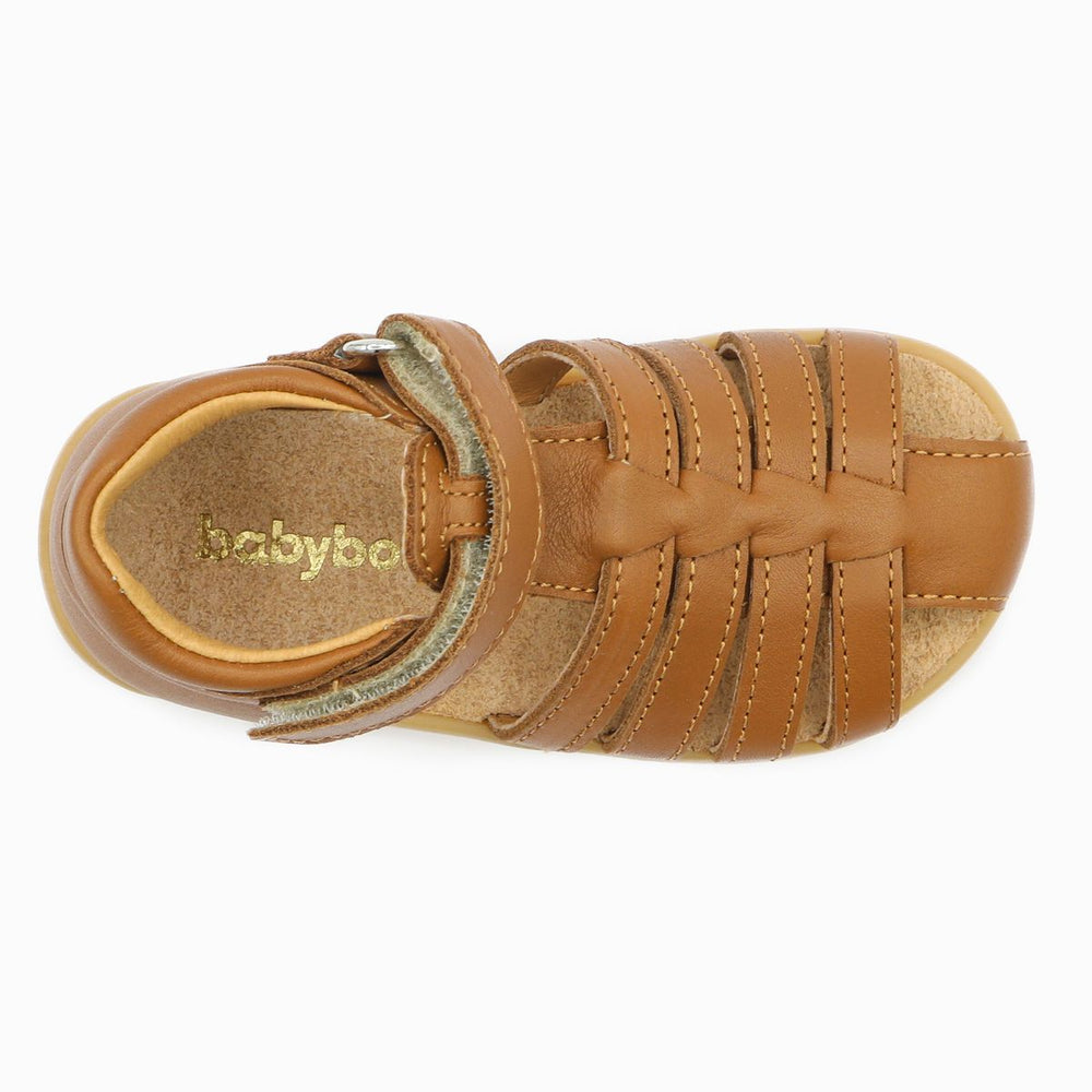 Babybotte Gaufrette Velcros Cognac