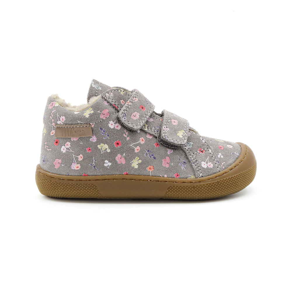 Naturino Barefoot Kommy Forro Flores Multi Gris
