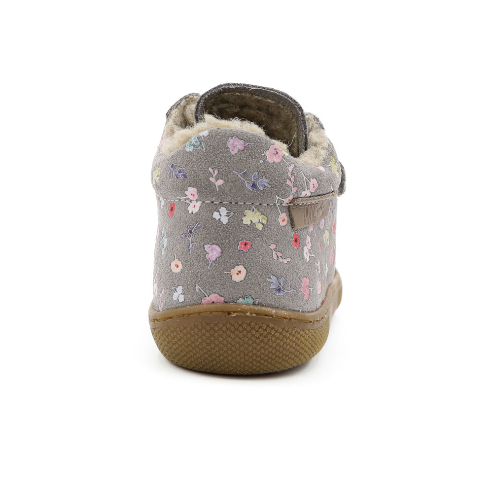 Naturino Barefoot Kommy Forro Flores Multi Gris