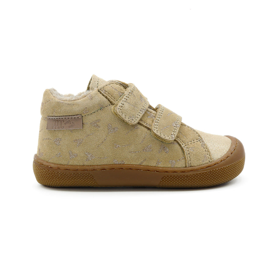 Naturino Barefoot Kommy Forro Flores Beige Oro