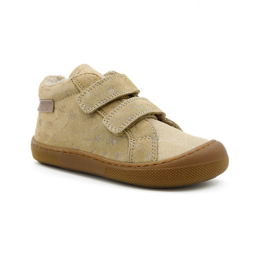 Naturino Barefoot Kommy Forro Flores Beige Oro
