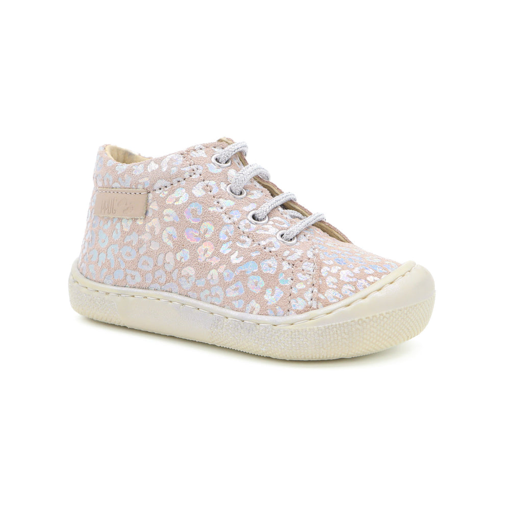 Naturino Barefoot Orec Lacets Shiny Leo Beige
