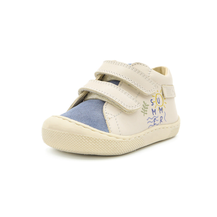 Naturino Barefoot Velcros Summer Loryel Celeste Milk