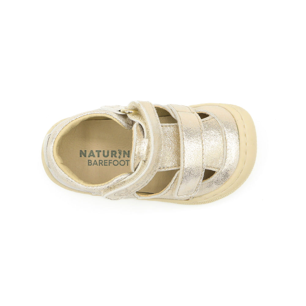 Sandalias Naturino Barefoot Piri Platino Plata