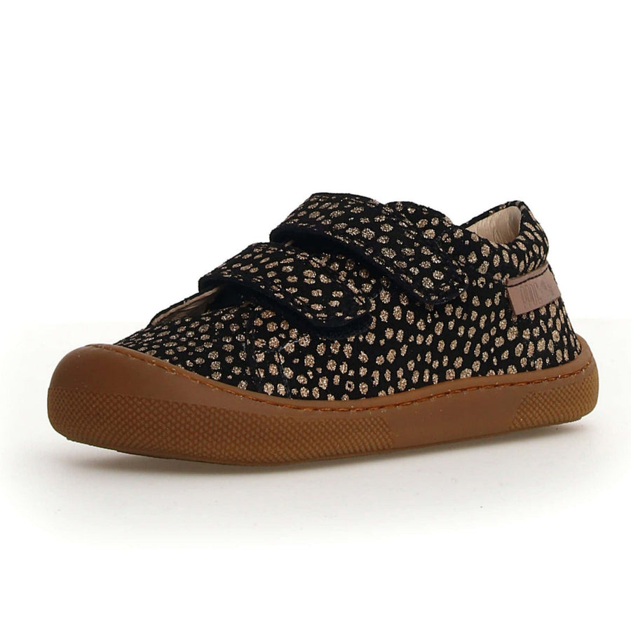 Naturino Barefoot Rabir Velcros Pony Black Platinum