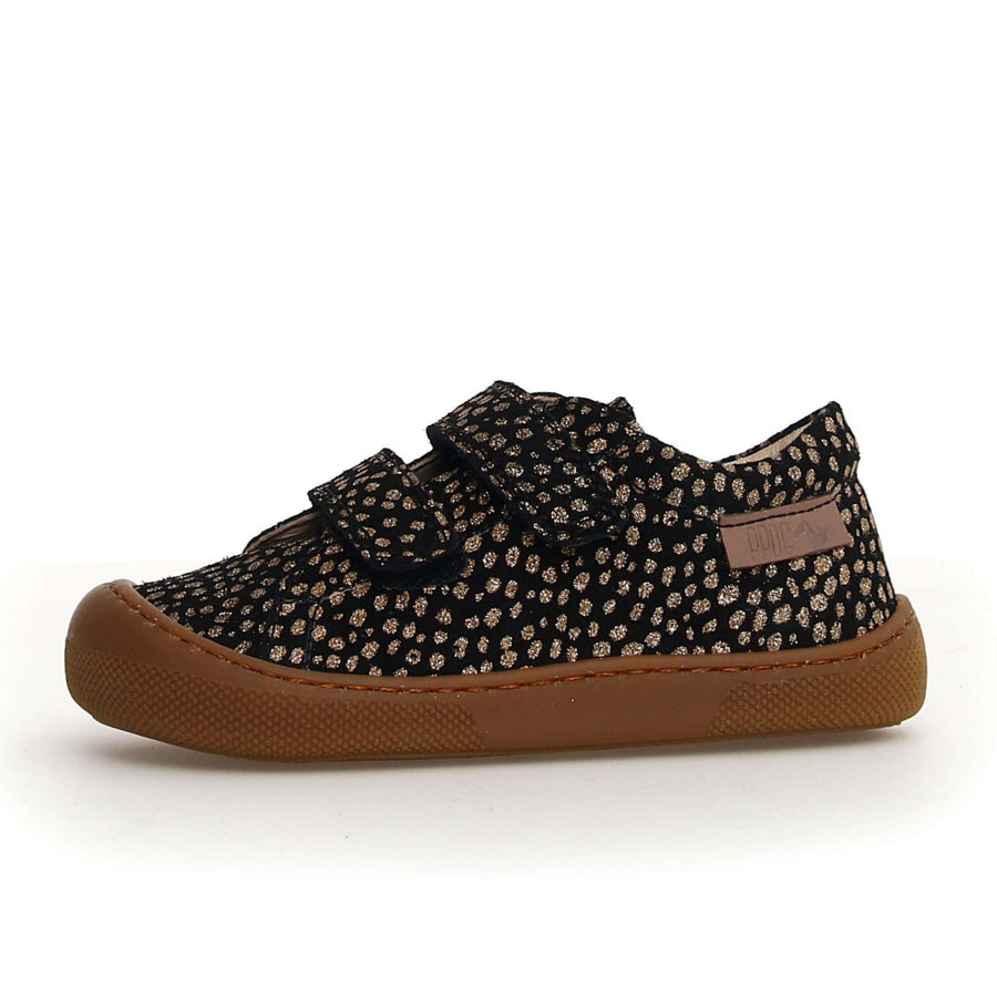 Naturino Barefoot Rabir Velcros Pony Black Platinum
