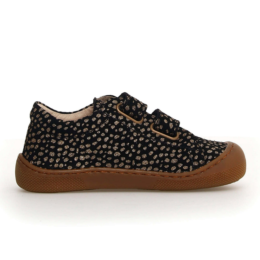Naturino Barefoot Rabir Velcros Pony Black Platinum