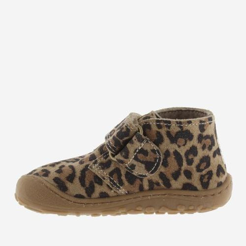 Victoria Barefoot Bosco Botín Velcro Leopardo